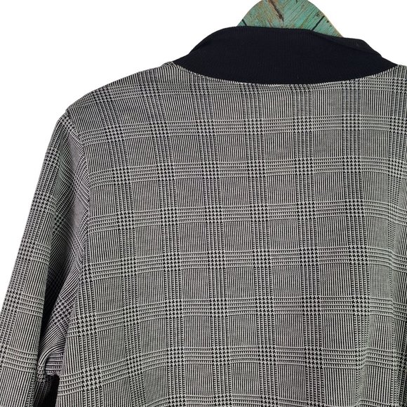 Vintage 90’s Alfred Dunner Houndstooth Color Blocking Top, Sz L, NWT - Picture 4 of 8